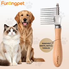 Deep Detangling Dematting Brush for Thick Curly Dog Coats