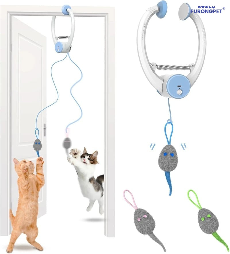 Interactive Automatic Flying Bird Cat Toy Wand