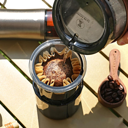 Portable Manual Press Coffee Maker, Ideal for Travel, Outdoor & Fishing