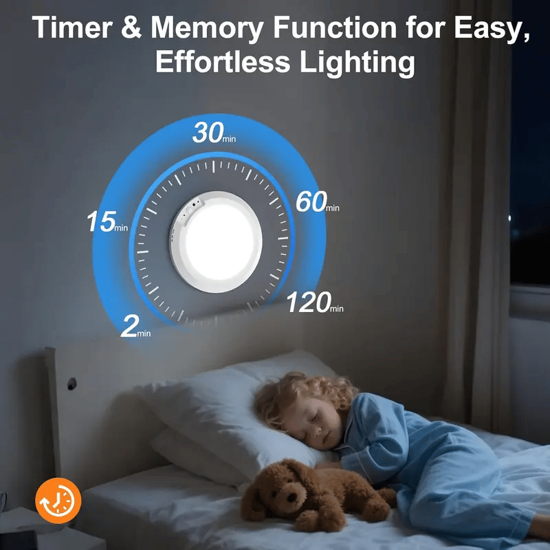 Dimmable rechargeable ceiling light with motion sensor – magnetic & wireless