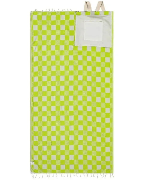 2-in-1 Sand Repellent Towel Backpack, 100% Pure Organic Cotton
