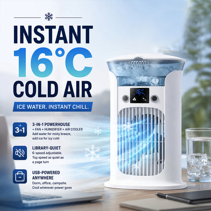 3-in-1 Desktop Air Cooler Fan