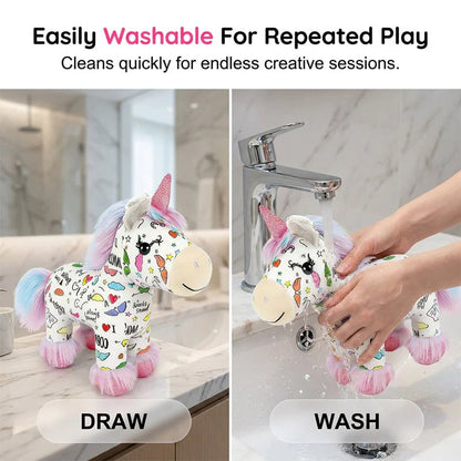 DIY Unicorn Plush Toy | Color-In Craft Kit