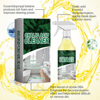 🔬Molecular-Level Cleaning Tech! Oxalic Acid Bathroom Cleaner Dissolves Rust