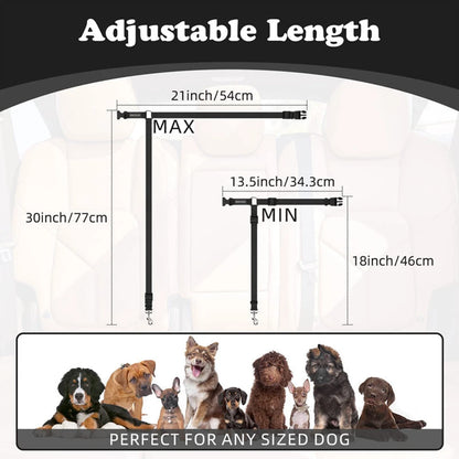 🔥2-in-1 Dog Car Seat Belt & Walking Leash