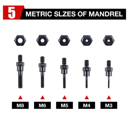 M3-M8 Electric Rivet Gun Adapter Kit