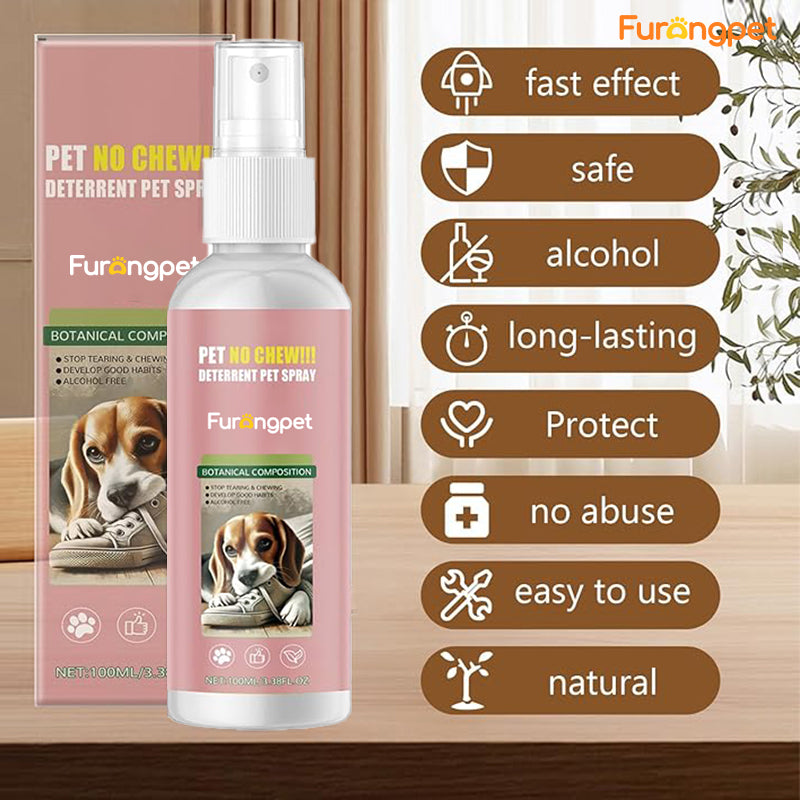 No-Chew Bitter Apple Spray - Protects Furniture & Shoes