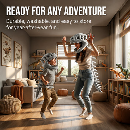 🦕 3D Dinosaur Costume – Soft & Wearable