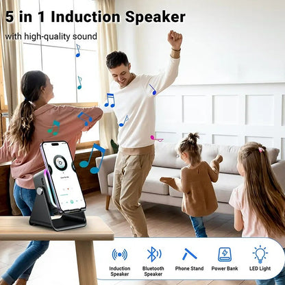 5-in-1 Wireless Charging Audio Support Stand🔊✨