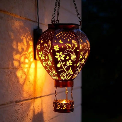 🌞 Solar Hot Air Balloon Garden Lantern
