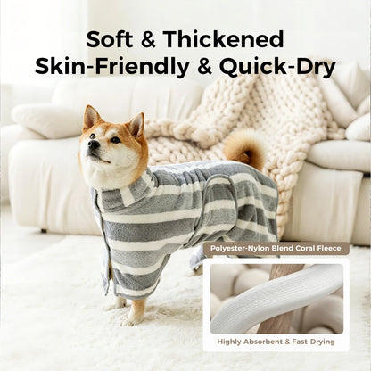 Ultra-Absorbent Dog Bathrobe – Quick Dry & Cozy