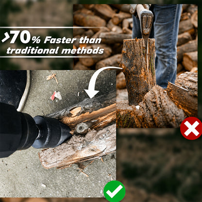 🛠️⚡Durable Drill Set Makes Quick Work of Logs