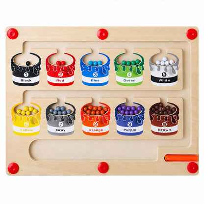 Magnetic Color & Number Counting Maze
