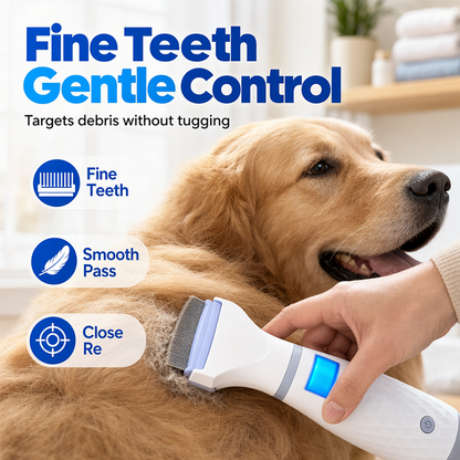 Electric Flea Comb for Pets – USB Rechargeable