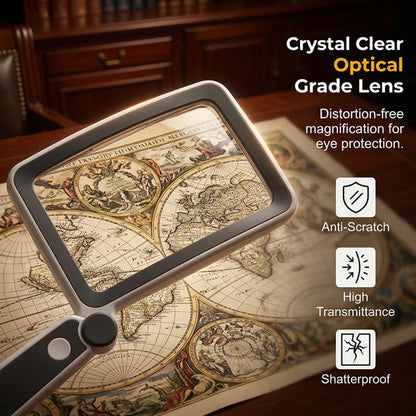 LED Rechargeable Square Magnifier