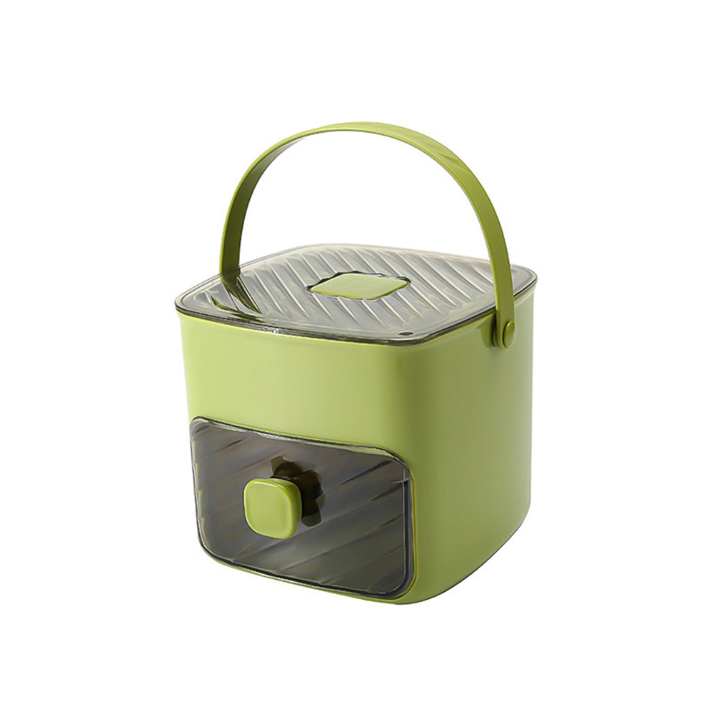 One-Press Ice Cube Tray with Storage Bin