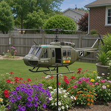 UH-1 Huey Veteran Tribute Metal Wind Spinner – Memorial Garden Decoration Gift