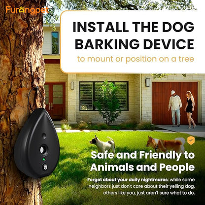 Outdoor 75FT Dog Silencer 3 Mode Ultrasonic Bark Control Device