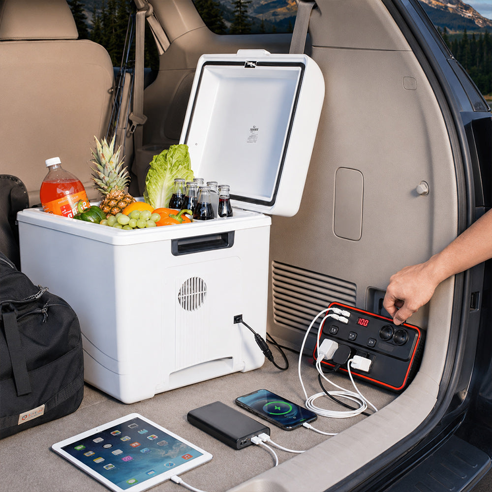 Multifunctional Car Charger With AC Outlets & USB