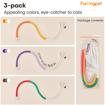 Catnip Chew Rope Toy – Natural, Safe Tooth Cleaner for Indoor Cats