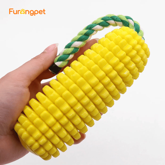 Durable TPR Corn Dog Chew Toy🌽