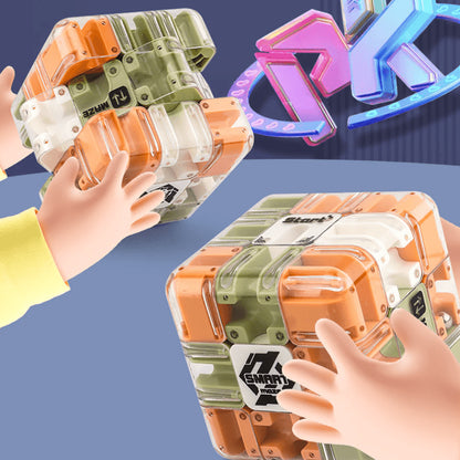 3D Maze Puzzle Cube Challenge