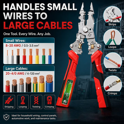 16-in-1 Electrical Wire Stripper & Voltage Tester