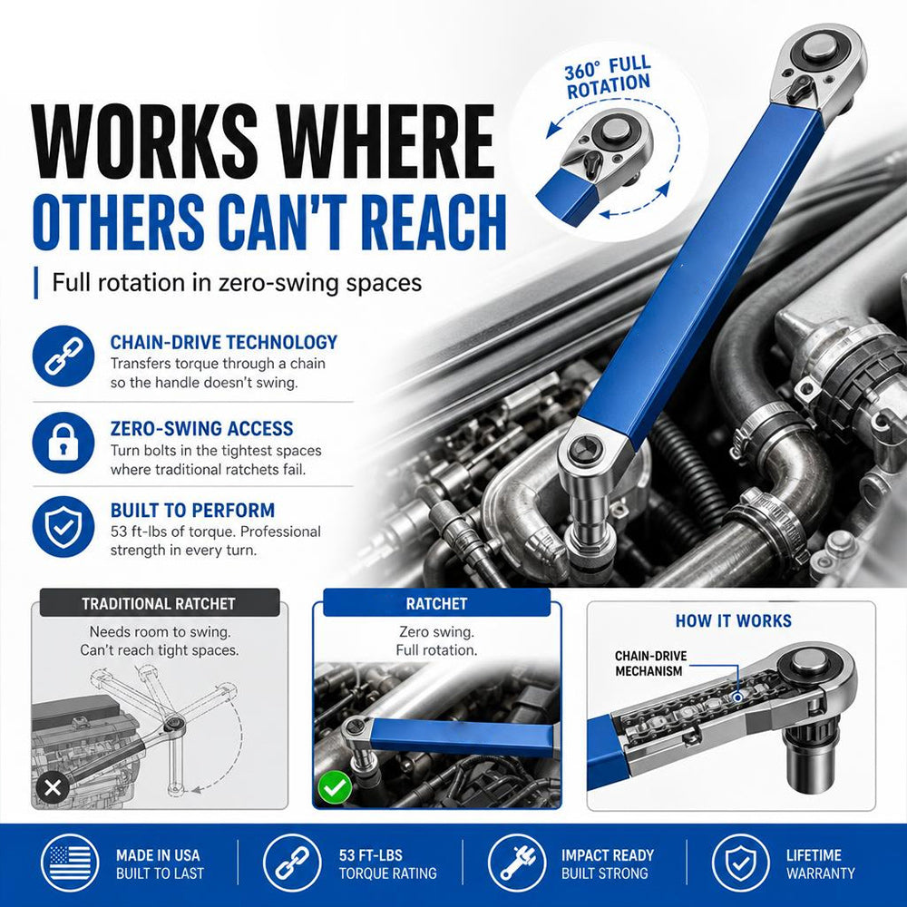 Offset Extension Wrench For Hard-To-Reach Bolts✅