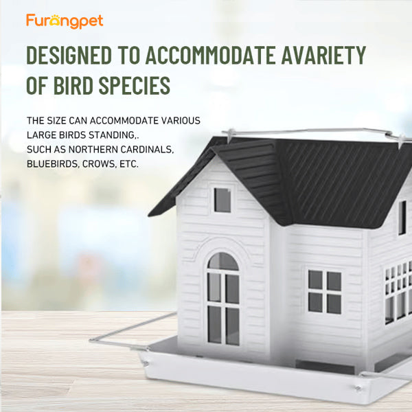 🐦Solar-Powered Glowing Bird Feeder House🏡