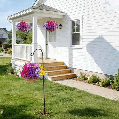 🌺 Realistic Artificial Petunia Hanging Basket