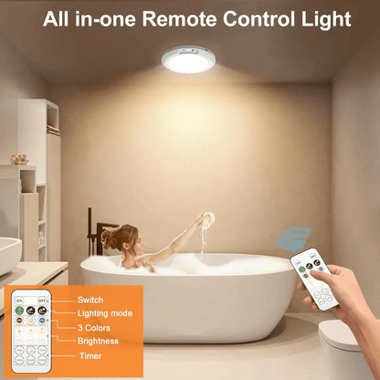 Dimmable rechargeable ceiling light with motion sensor – magnetic & wireless