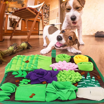 Interactive Snuffle Mat for Dogs & Cats – Nosework Feeding Puzzle Toy