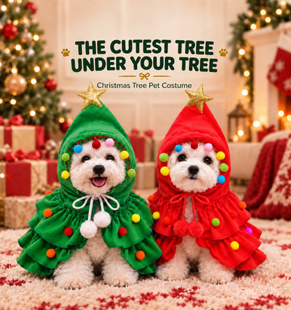 🎄🐶Christmas Tree Pet Costume