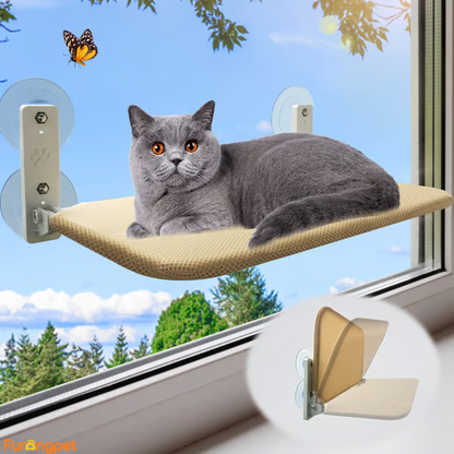 Furongpet™Foldable Cat Hammock Suction Cup Cat Hammock
