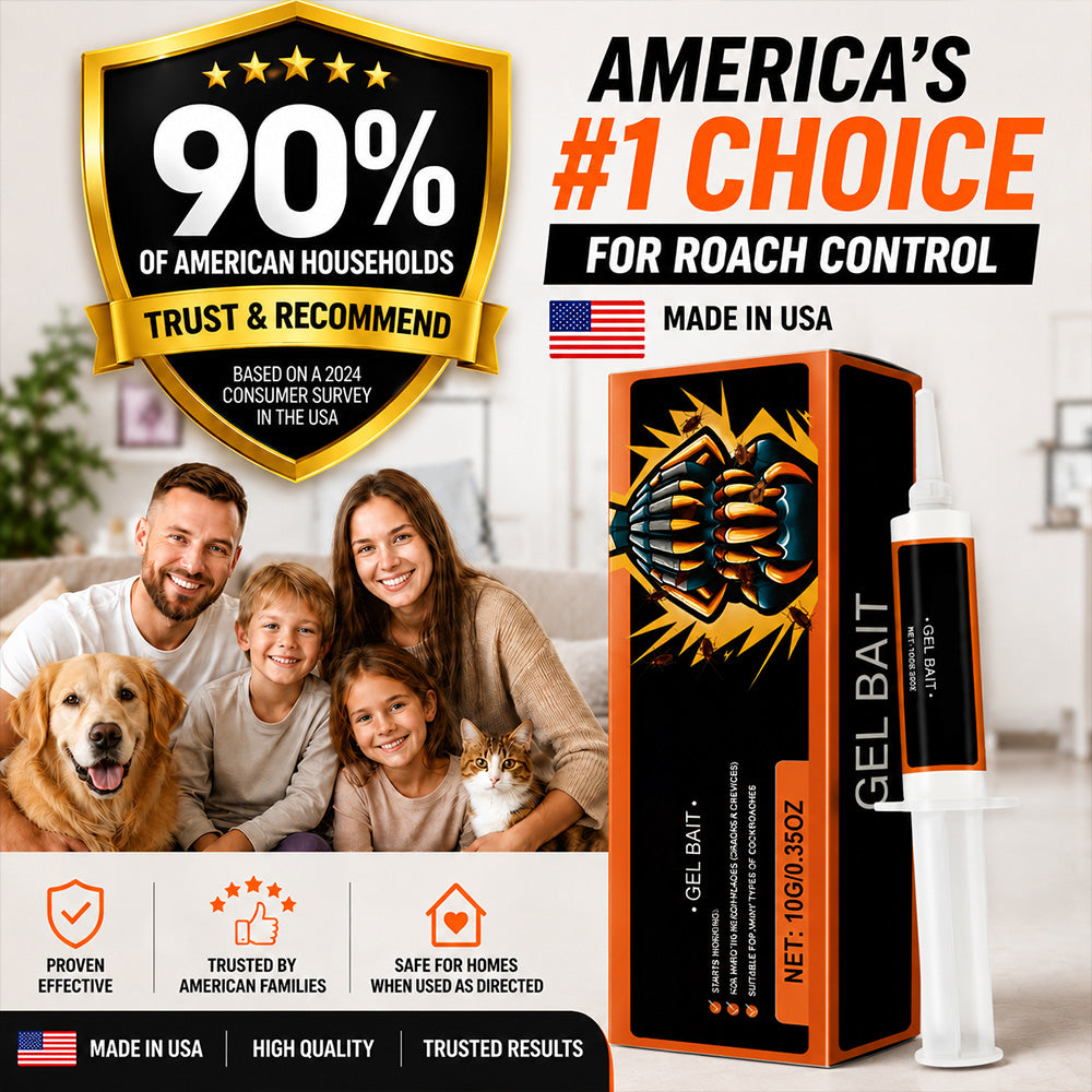 Professional Roach Gel Bait – Wipes Out the Whole Colony