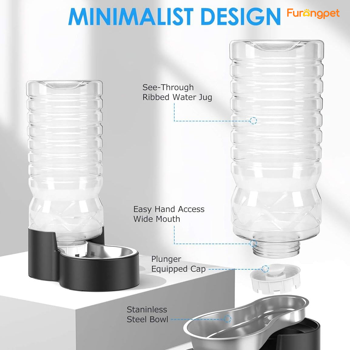 12 L ( 3.17 gal)Automatic Dog Water Dispenser