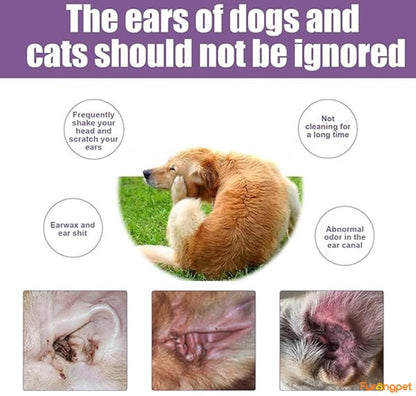 Pet Ear Cleaner - Infection Treatment for Dogs & Cats