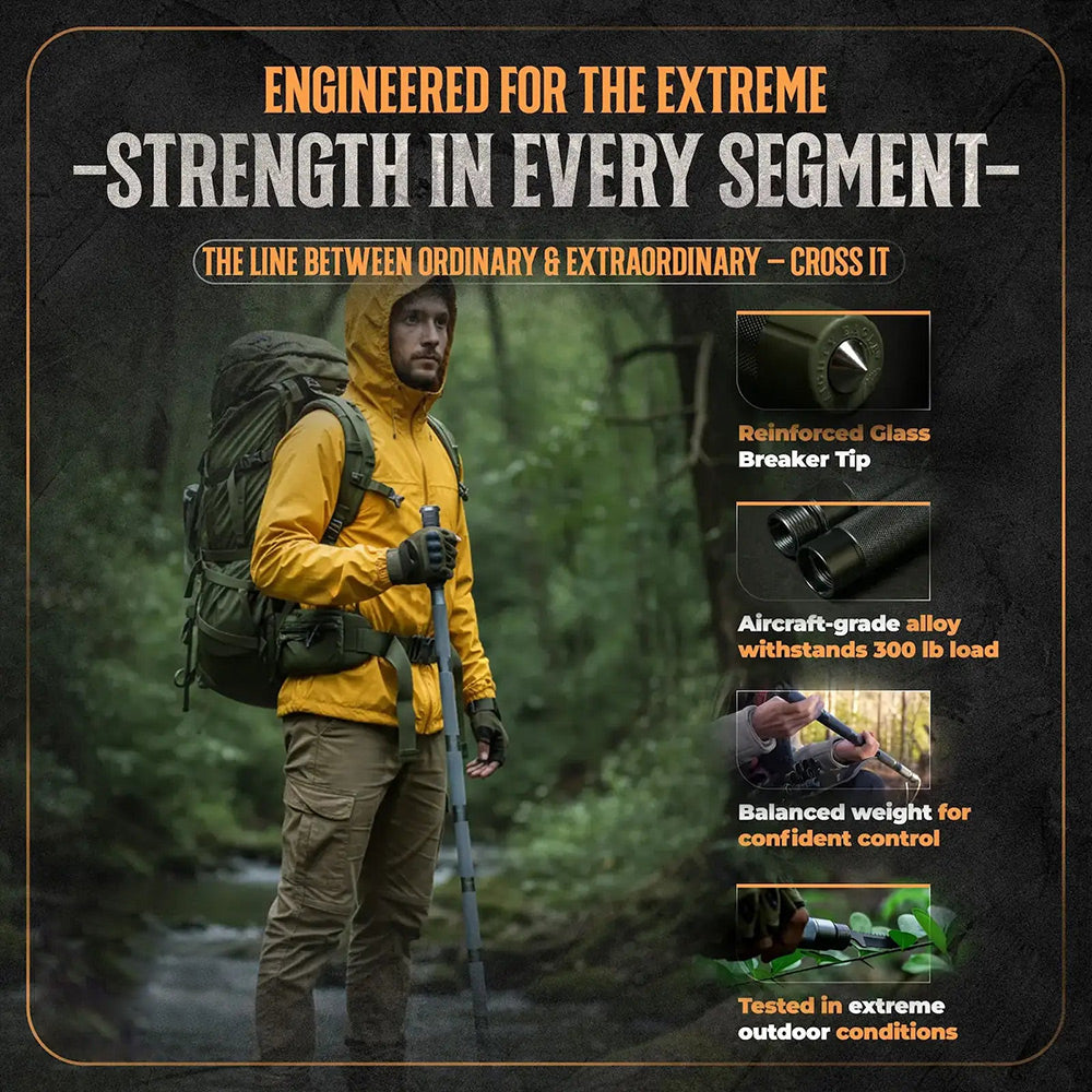 All-in-One Tactical Survival Hiking Stick