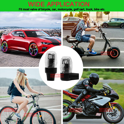 Motion-Activated LED Wheel Valve Lights