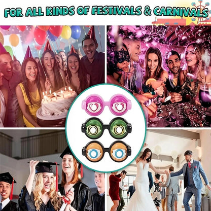 4 Pcs Crazy Eyes Glasses