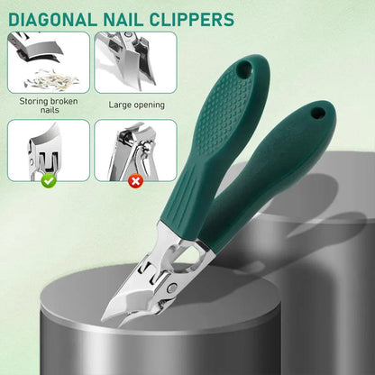 Wide Jaw Nail Clippers for Thick & Ingrown Nails