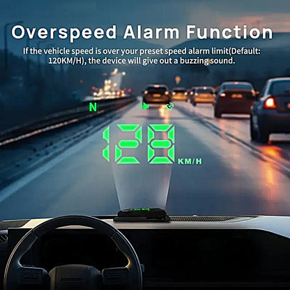 🚗 Car HUD Head-Up Display GPS Digital Speedometer