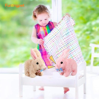 Interactive Walking and Talking Bunny Toy for Pets