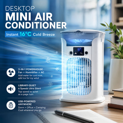 3-in-1 Desktop Air Cooler Fan