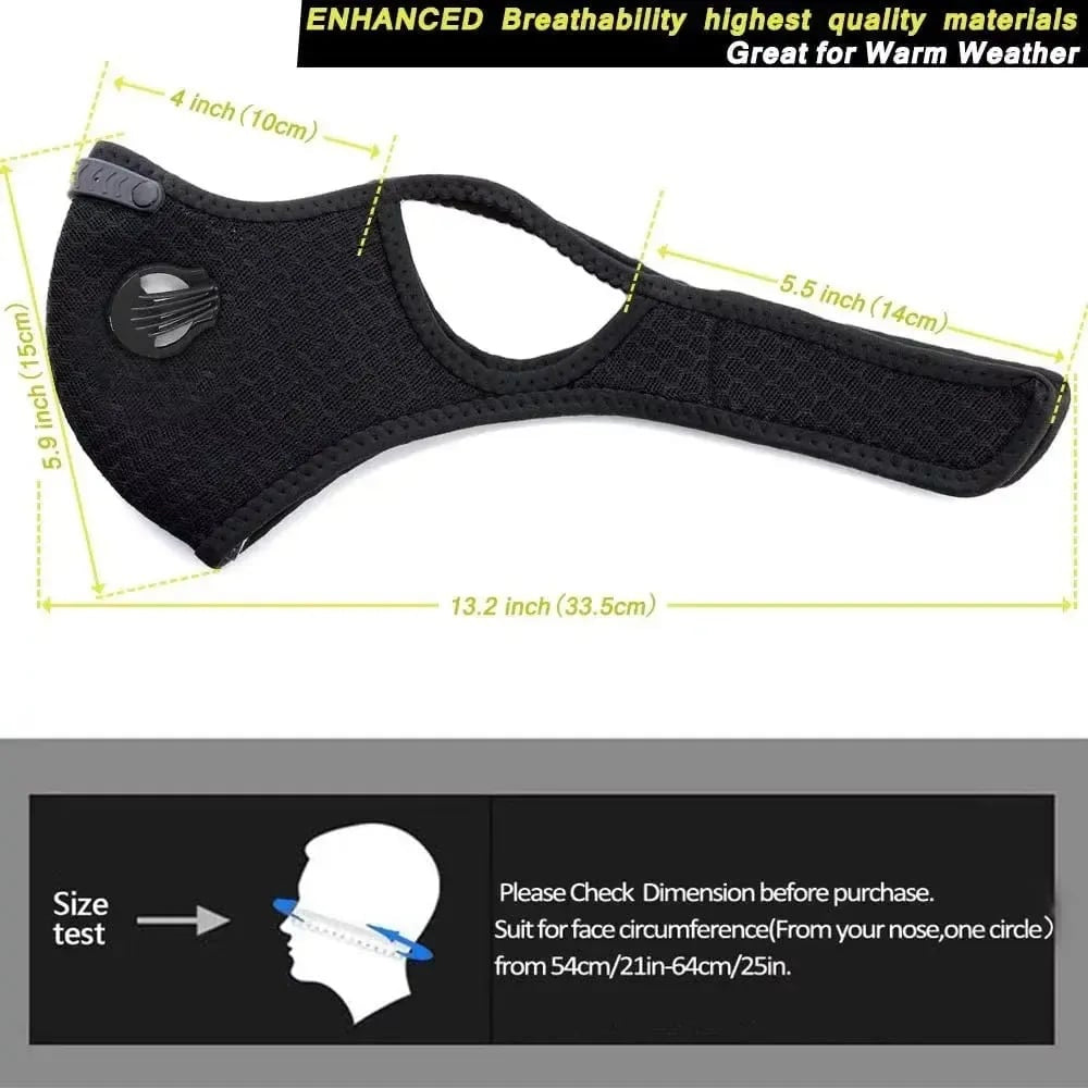 Reusable Outdoor Dust Mask With Goggles