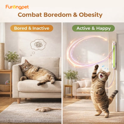 Auto Motion Flying Rope Interactive Cat Toy