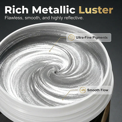 Water-Based Silver Paint for Metal & Wood