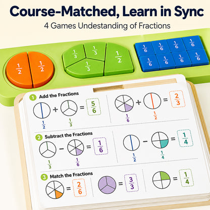 Magnetic Fraction Learning Activity Book for Kids