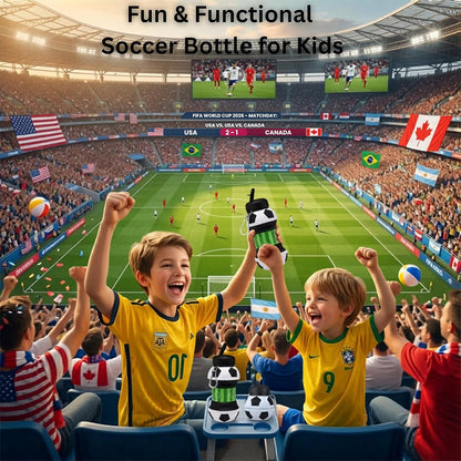 Collapsible Soccer Water Bottle for Kids