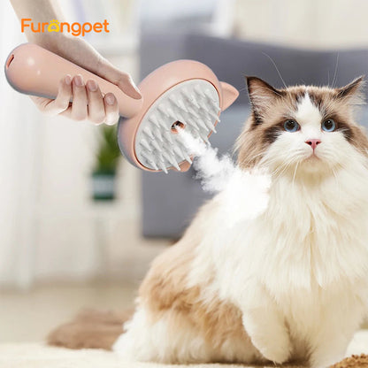 Rechargeable Mist Pet Grooming Brush for Dogs & Cats